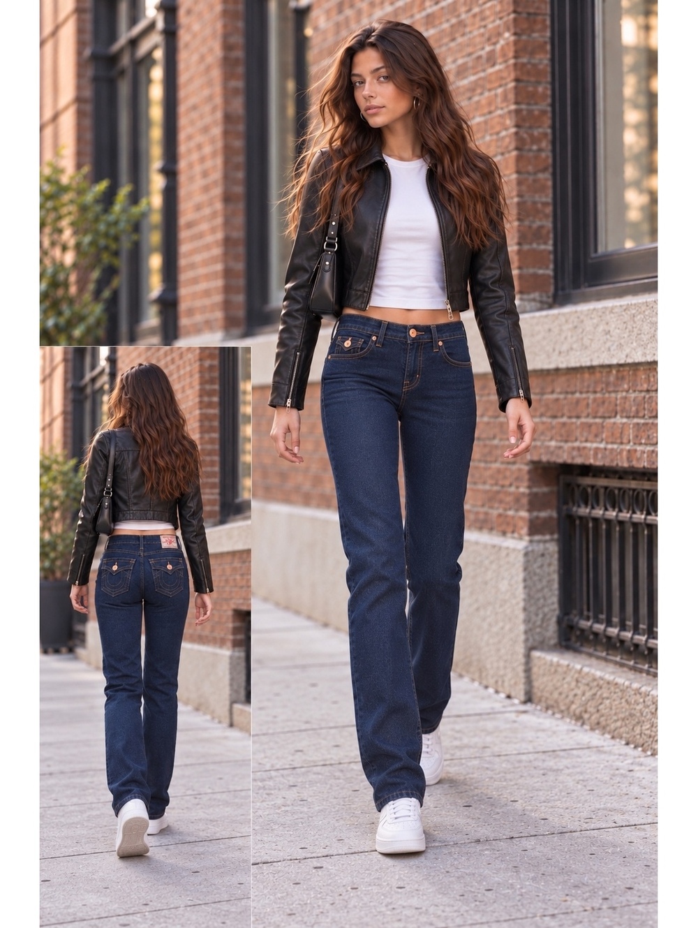 True Religion Billy Jeans /Dark Wash/Straight Cut/ Streetwear /Y2K/ Cottagecore